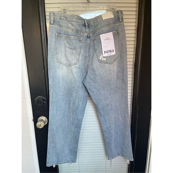 NWT Pistola Charlie High Rise Straight Jeans in Ruthless Size 32 - Picture 10 of 13